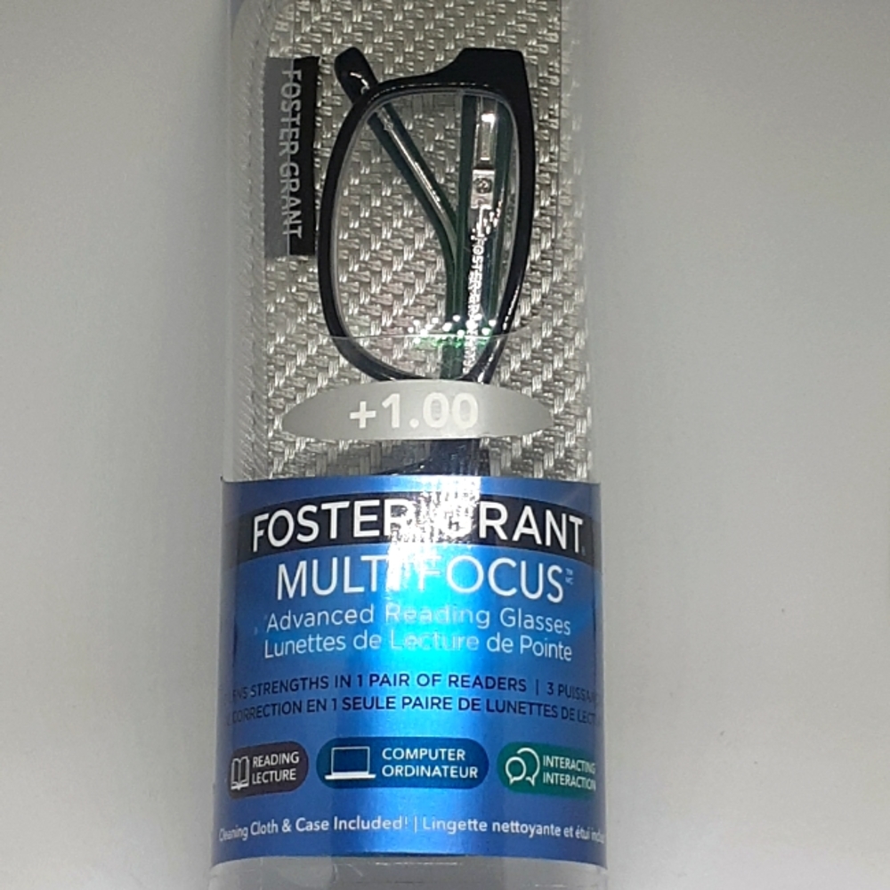 Foster Grant Multi Focus Advanced Reading Glasses +1.00